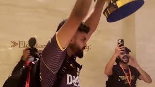 Kolkata knight riders Winning Celebration Real Video gambhir Iyer Dance Real Video [upl. by Cirderf55]