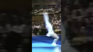 Biology had other plans for him😂 gymnastics fail tumbling floorexercise [upl. by Aivon]