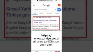 PTT Yardım Sorgulama e devlet sosyal yardım [upl. by Rind516]