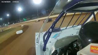 Jamie Massey mmsa heat race incar from Charlotte dirt track [upl. by Nadia809]