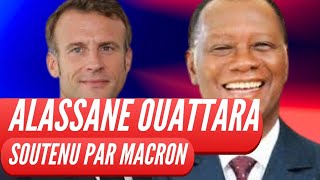 4e MANDAT  ALASSANE OUATTARA EST SOUTENU PAR EMMANUEL MACRON [upl. by Hanad]