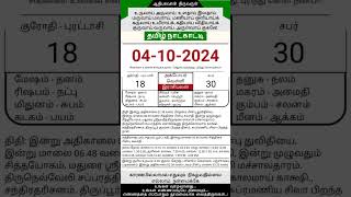 Today Tamil Calendar l Rasi palan l October 4 2024 l tamilcalendar tamilcalendar2024 [upl. by Yna296]