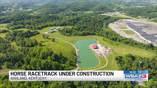 Horse racetrack under construction in Ashland area [upl. by Amol]