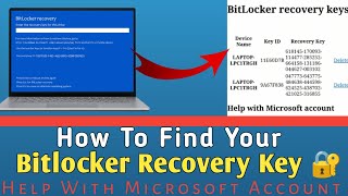 How To Find Your Bitlocker Recovery Key 🔐 how to find bitlocker recovery key hp  Bitlockerkey HP [upl. by Thaddus]