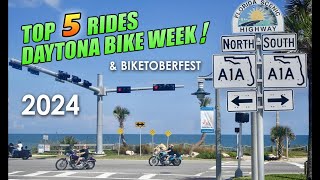 TOP 5 Motorcycle Rides for DAYTONA BIKE WEEK amp Biketoberfest 2024 [upl. by Dorison]