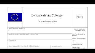 comment remplir formulaire de visa [upl. by Miran]