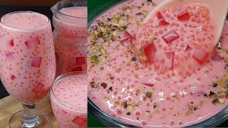 Sabudana Drink  Ramzan Special Drink  Summer Drink Recipe  Refreshing drink recipe [upl. by Yllet]