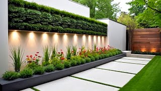 300 NEW Home Garden Wall Design Ideas 2024 Backyard Boundary Fence Designs  Garden Wall Decor Ideas [upl. by Ogait813]