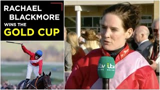 Rachael Blackmore interview after winning the Gold Cup  quotYou can never dream too bigquot [upl. by Anehta]