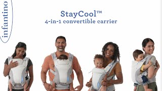 Infantino StayCool 4in1 Convertible Carrier Features DEMO [upl. by Lisan343]