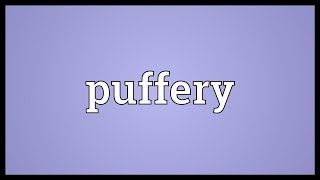 Puffery Meaning [upl. by Newberry]