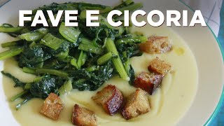 FAVE E CICORIA LA MIA VERSIONE  piatto unico vegano con verdura e legumi [upl. by Cross]