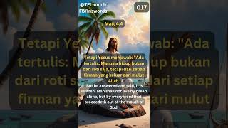 017  Kata Mutiara Alkitab Bible Words Mat 44 [upl. by Arac259]