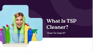 What Is TSP Cleaner How To Use It  Bond Cleaning In Perth [upl. by Lara]