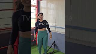 Krishnam Pranaya Sakhi Heroine Sharanya Shetty Gymworkout Sharanyashetty kannadastatus shortsfeed [upl. by Hploda]