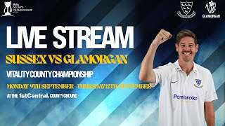 Sussex vs Glamorgan Live🔴  Vitality County Championship  Day One [upl. by Esinereb]