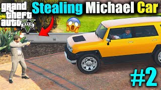 Franklin steals Michaels car from his house in GTA 5 [upl. by Asiel]