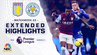 Aston Villa v Leicester City  PREMIER LEAGUE HIGHLIGHTS  242023  NBC Sports [upl. by Oidgime]