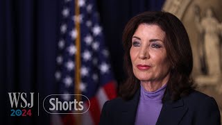 New Yorks Kathy Hochul and Letitia James React to Trumps Victory  WSJ News [upl. by Donata889]