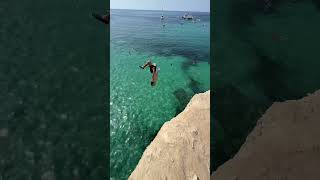 Cala Mitjana jump [upl. by Ellehsad]