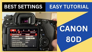 Canon 80D Full Easy Tutorial amp Best Settings HINDI  URDU For Photos amp Video [upl. by Nauqad]