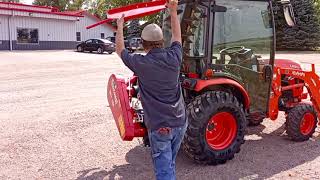 Enorossi BFT150 Sickle Mower on Compact Tractor [upl. by Powel]