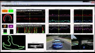 Assetto Corsa Motec telemetry BMW M3 GT2SPA [upl. by Namzaj]