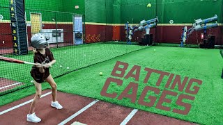 Batting Cages for Beginners ⚾ battingcages baseball homerun [upl. by Nymsaj]