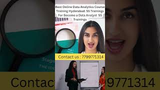 Best Online Data Analytics Course Training Hyderabad SS Trainings For Become a Data Analyst  No 1 [upl. by Popper]