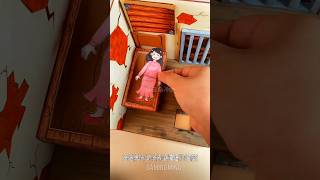 A Story of Survival girl 😭  mini wood toywoodworking art skillwood hand crafts shorts [upl. by Maynord965]