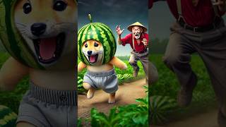 Watermelon Dog 🍉🐕 dog funnyvideo [upl. by Eedahs]