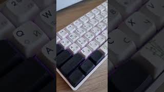 Механическая клавиатура Skyloong GK61 SK61 Panda Gateron Optical Red keyboard switch shorts [upl. by Sharos]