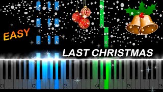 Wham  Last Christmas EASY Piano Tutorial [upl. by Wellesley]