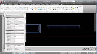 Profile einfügen und bearbeiten mit ANTLOGMBA auf AutoCAD 2012 [upl. by Ortensia]