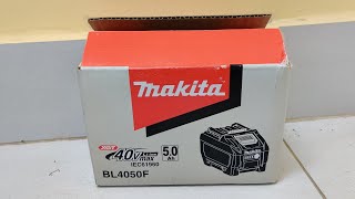 Makita Battery 40V max 5Ah Code  BL4050F [upl. by Yelehsa]