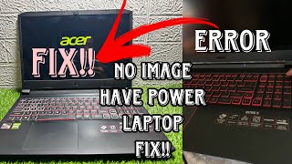 Black Screen  Power ON but No Image  Acer Nitro 5 FIX [upl. by Ibmab]