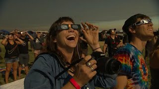 Americans awestruck by rare total solar eclipse [upl. by Hannavahs]