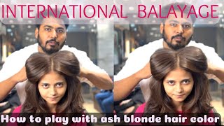 Balayage hair colour tutorial  hair color tutorial  best hair color  Indian skin tone hair color [upl. by Geaghan]