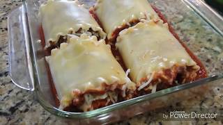 Como preparar Rollos de Lasaña  Lasagna Rolls [upl. by Ayrotal]