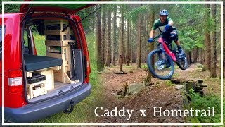 First little Trip with my Caddy Camper  Quick Hometrail MTB Ride [upl. by Acyre376]