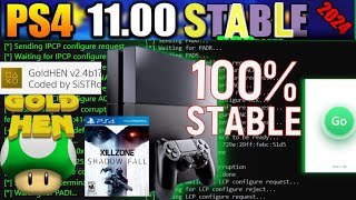 PS4 Jailbreak 1100  GoldHen24b18  100 Stable  Latest Loader [upl. by Skcirdnek]