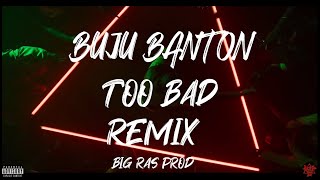 Big Ras Prod  TOO BAD REMIX  Buju Banton  Unofficial music video [upl. by Eiclek]