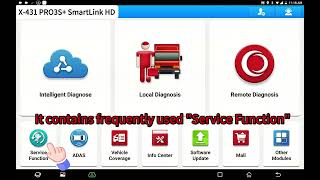 LAUNCH X431 PRO3S SmartLink HD  Service Function [upl. by Worlock]