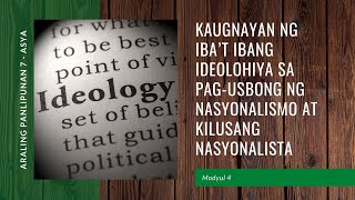 Kaugnayan ng Iba’t Ibang Ideolohiya sa Pag usbong ng Nasyonalismo at Kilusang Nasyonalista [upl. by Sinaj435]