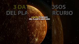 3 DATOS CURIOSOS DEL PLANETA MERCURIO espacio espacioexterior planeta universo sistemasolar [upl. by Lovmilla]