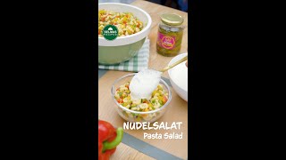 Nudelsalat PastaSalad VegetarischeRezepte grillbeilage [upl. by Balliol541]