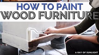 How To Paint Wood Furniture [upl. by Zelda]