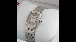 EWC Review  Stunning Ladies Cartier Tank Francaise [upl. by Ellehcirt774]