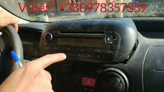 Peugeot Bipper radio code Разблокировка Пежо радио код безопасности ввод кода клиентом [upl. by Aerdnna]