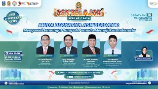 Webinar ASN Belajar Seri 42  Muda Berkarya ASN Berdaya [upl. by Baten530]